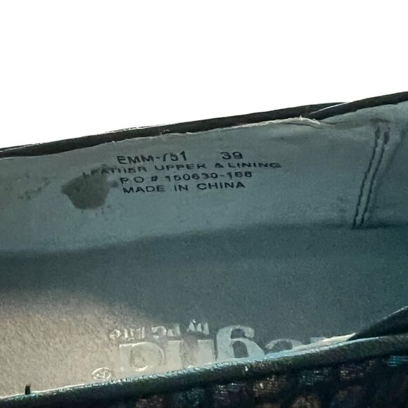 Alegria Womens Black Iridescent Slip-On Loafers  Emma Wedge Clogs Size 39 Size 9 - Picture 8 of 10